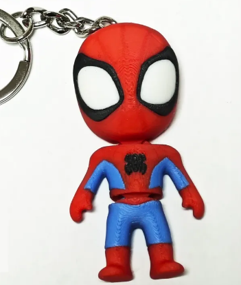 Haraketli Spiderman Anahtarlık